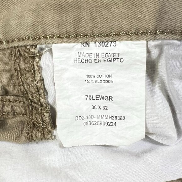 Wrangler Jeans - Men's Size 36 X 32 - Beige Khaki Cargo Classic Authentic Issue - Picture 5 of 10